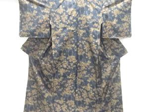 紅葉模様織出し本場泥大島紬着物